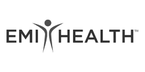 EMI HEALTH logo with a stylized human figure